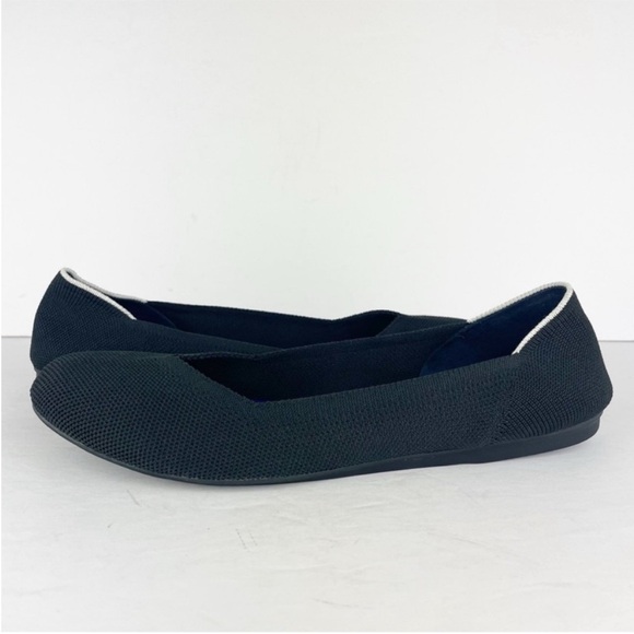 Rothy's Shoes - Rothy’s Black Round Toe Retired White Halo Slip On Shoes Flats Loafers Size 11